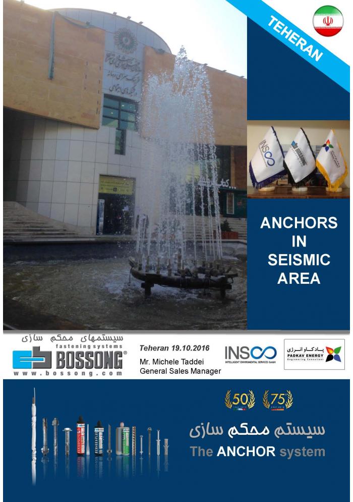 ANCHORS IN SEISMIC AREA - Bossong CONFERENCE in Teheran IRAN