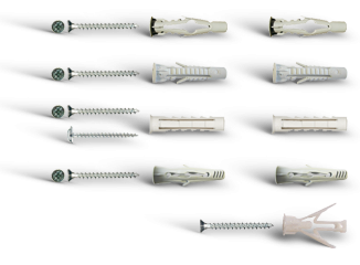 F Bossong anchors for hollow Materials